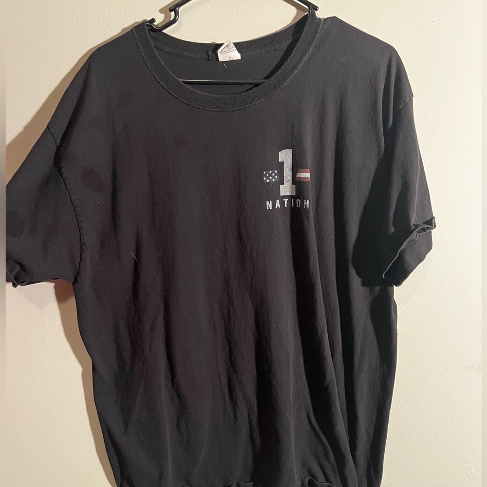 1 Nation Black Short Sleeve Tee